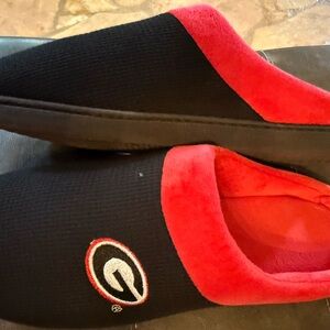 Black and Red Slippers Ga Bulldogs